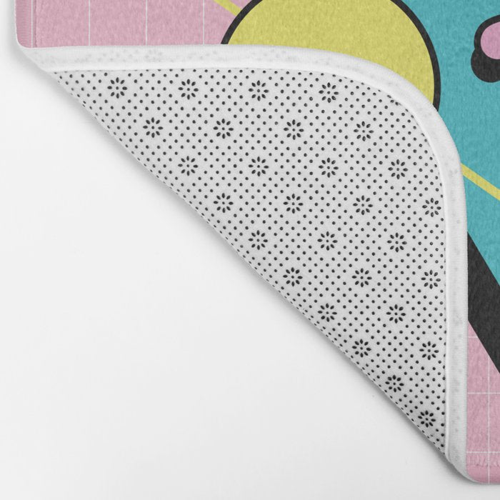 Memphis pattern 73 - 80s / 90s Retro Bath Mat Gallery Image 2