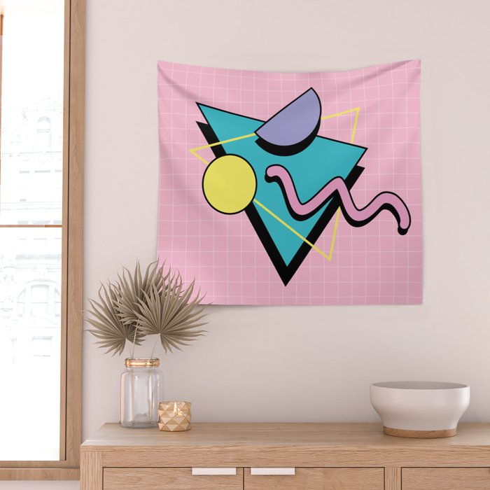 Memphis pattern 73 - 80s / 90s Retro Wall Tapestry Gallery Image 2