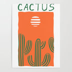 Hand drawn cactus plant doodle art Poster Gallery Image 4