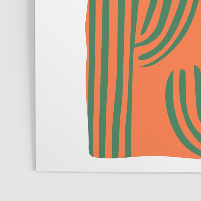 Hand drawn cactus plant doodle art Poster Gallery Image 3