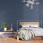 Boho Raindrops in Navy Blue Wallpaper Gallery Image 3