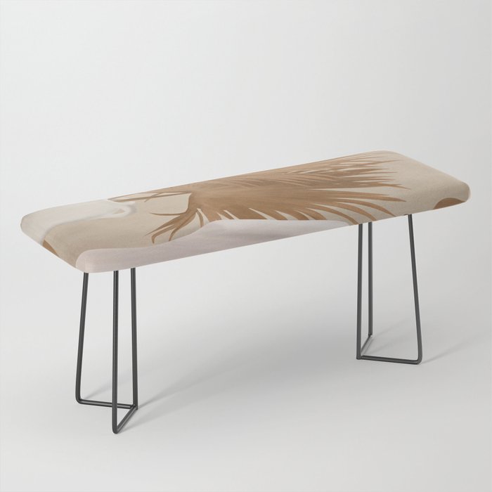 Palm Leaf Decoration Bench Gallery Image 1