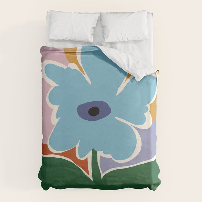 Retro minimal flower III Duvet Cover Gallery Image 6