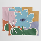 Retro minimal flower III Placemat Gallery Image 1