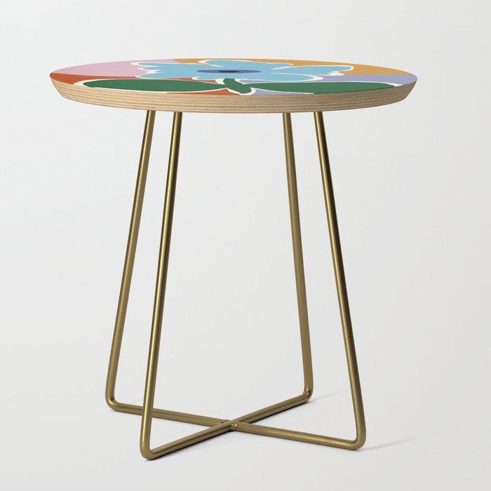 Retro minimal flower III Side Table Gallery Image 1