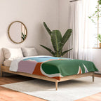 Retro minimal flower III Comforter Gallery Image 2