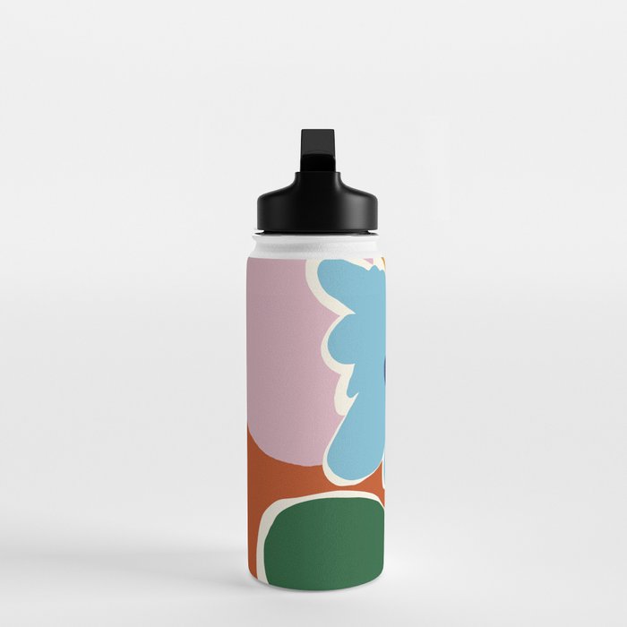 Retro minimal flower III Water Bottle Gallery Image 3