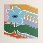 Retro minimal flower III Wrapping Paper Gallery Image 3