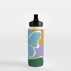 Retro minimal flower III Water Bottle Gallery Image 2
