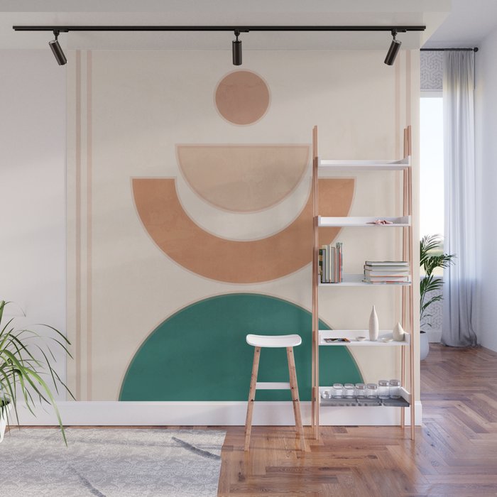 Minimal Geometric Shapes 108 Wall Mural Gallery Image 1
