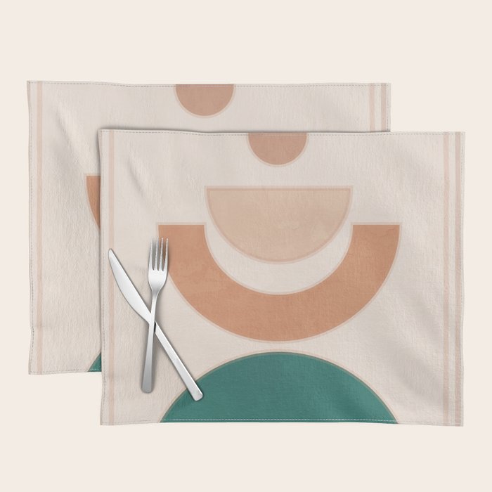 Minimal Geometric Shapes 108 Placemat Gallery Image 1
