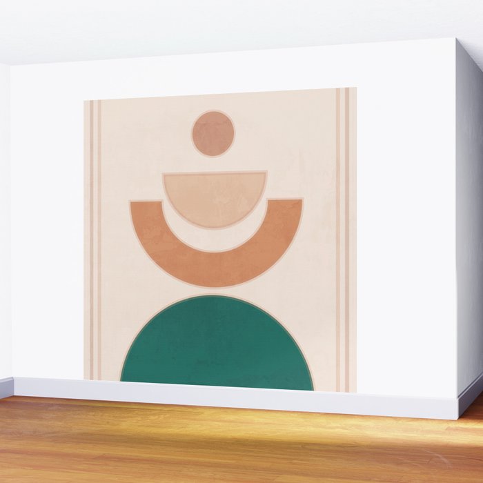 Minimal Geometric Shapes 108 Wall Mural Gallery Image 2