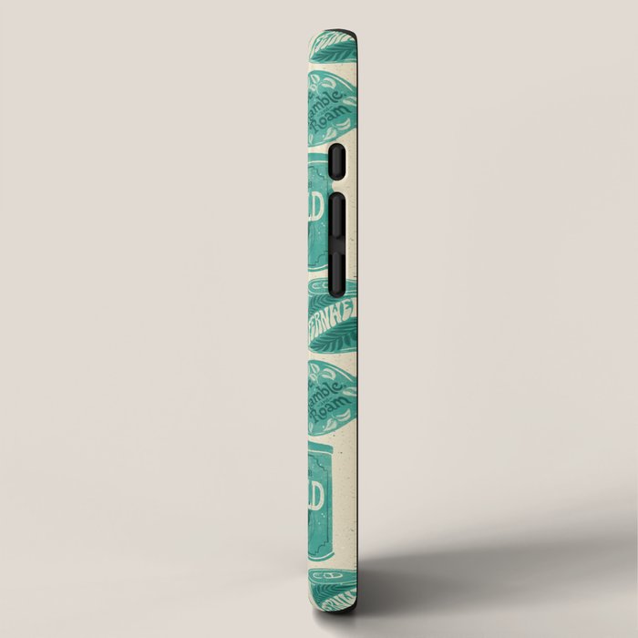 Vagabondâs Cupboard - teal and cream iPhone Case Gallery Image 2