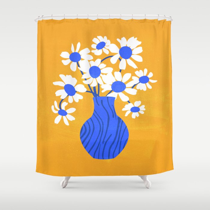 Flower Market 02: Los Angeles | Color Series Shower Curtain Gallery Image 1