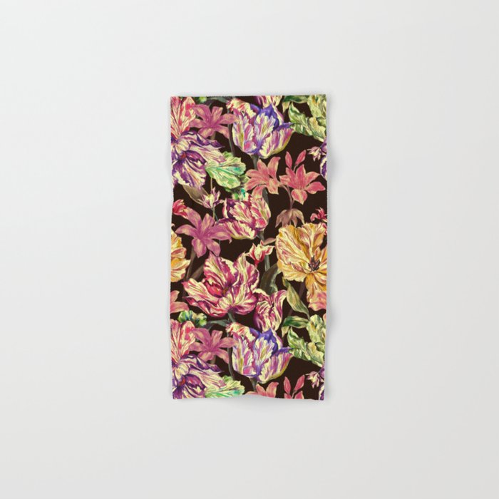 Watercolor Bloom in the Dark Bath Towel Gallery Image 1