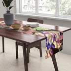 Watercolor Bloom in the Dark Table Runner Gallery Image 2