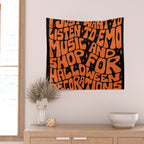 Emo Music and Halloween Decorations Wall Tapestry Gallery Image 2