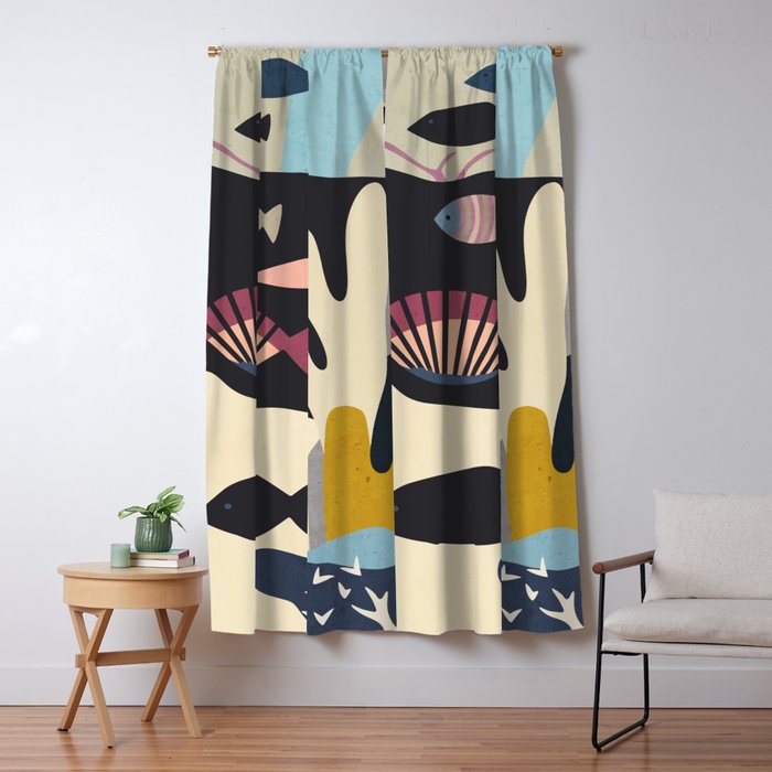 Shapes of the Sea Window Curtain Gallery Image 5