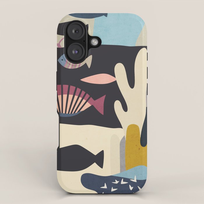 Shapes of the Sea iPhone Case Gallery Image 1