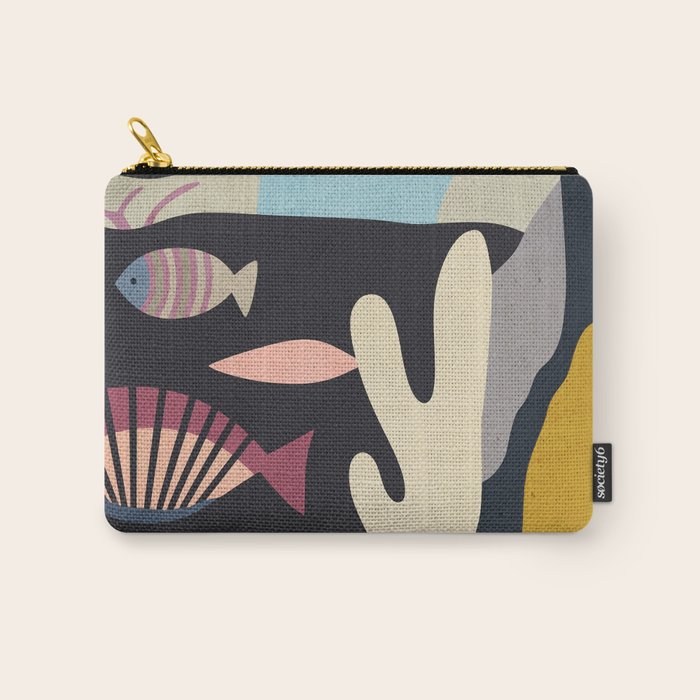 Shapes of the Sea Carry All Pouch Gallery Image 1