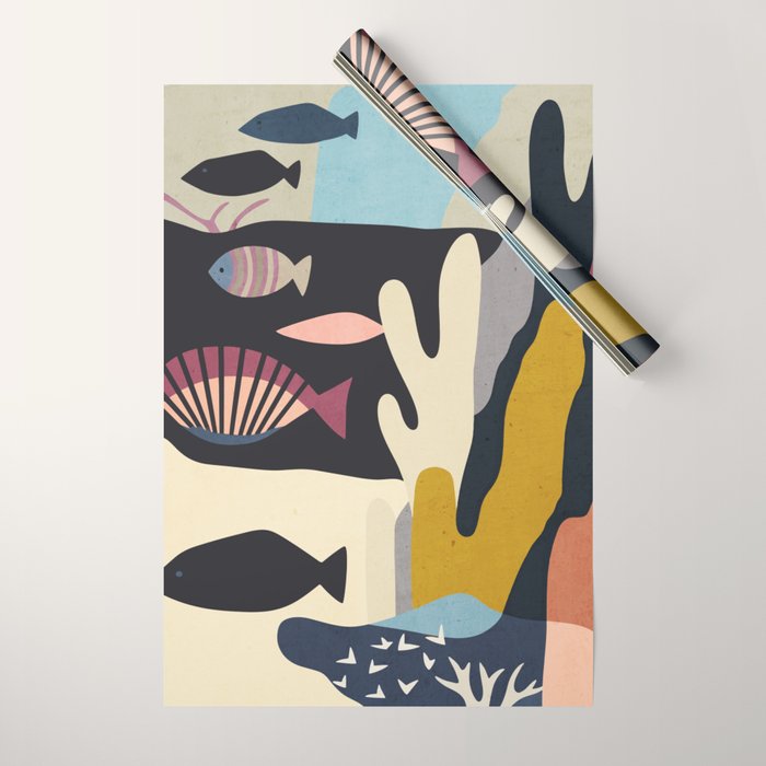Shapes of the Sea Wrapping Paper Gallery Image 1