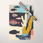 Shapes of the Sea Wrapping Paper Gallery Image 1