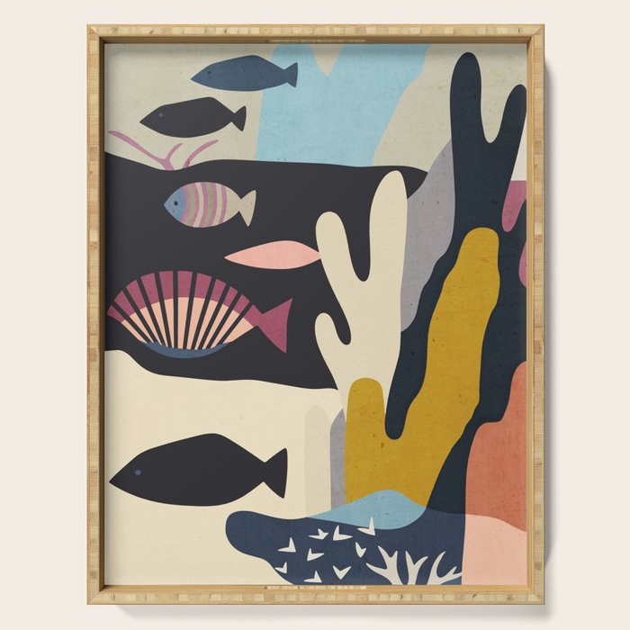 Shapes of the Sea Serving Tray Gallery Image 1