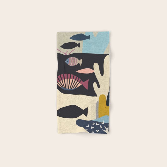 Shapes of the Sea Bath Towel Gallery Image 1