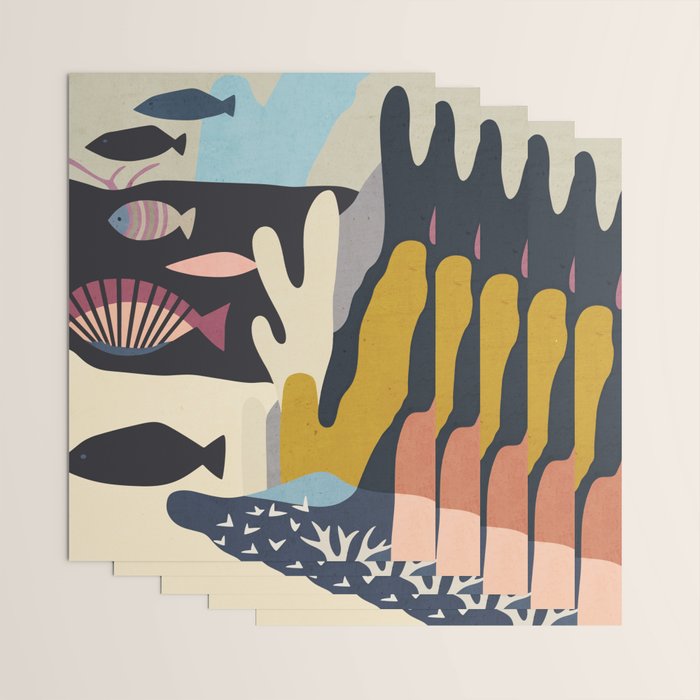 Shapes of the Sea Wrapping Paper Gallery Image 3