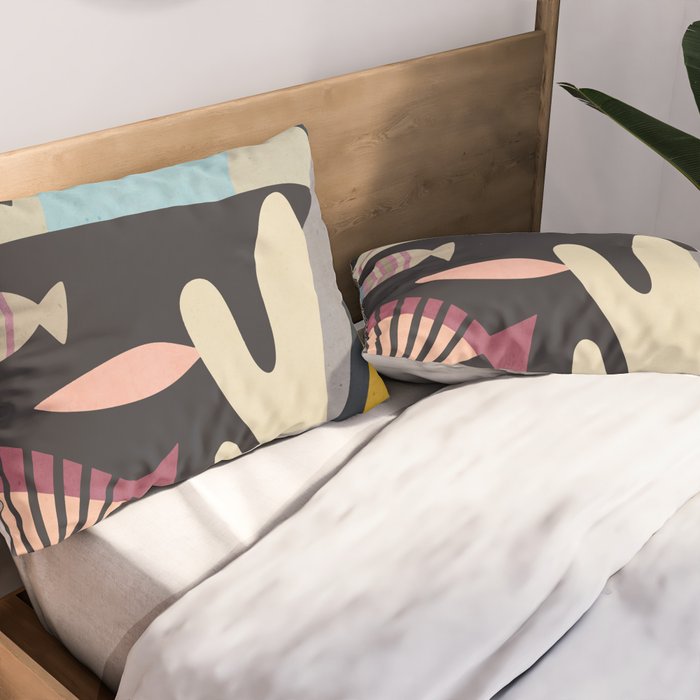 Shapes of the Sea Pillow Sham Gallery Image 2