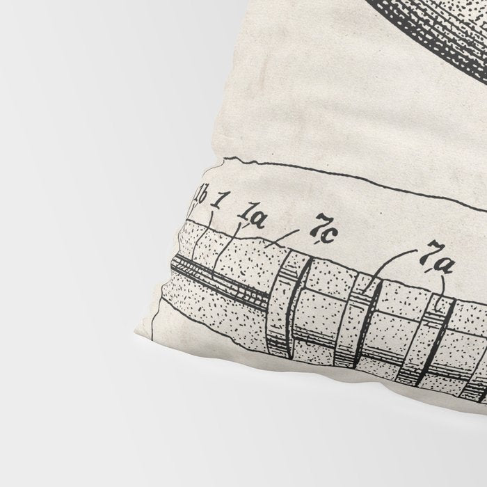 Football Patent - American Football Art - Antique Pillow Sham Gallery Image 4