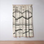 Football Patent - American Football Art - Antique Window Curtain Gallery Image 3