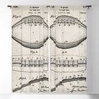 Football Patent - American Football Art - Antique Window Curtain Gallery Image 5