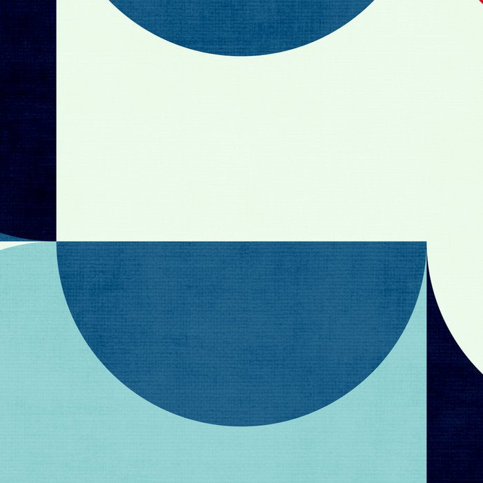 Blue Red White Navy MCM Modern Geometric Artwork Coffee Mug Gallery Image 2