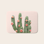 CACTUS AND ROSES Bath Mat Gallery Image 1