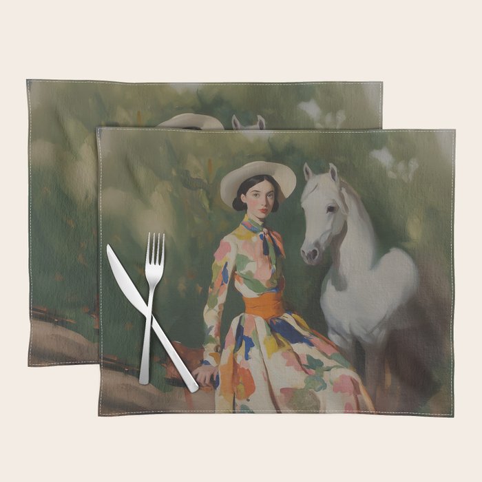 Equestrian Elegance in Color Placemat Gallery Image 1