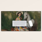 Equestrian Elegance in Color Desk Mat Gallery Image 1