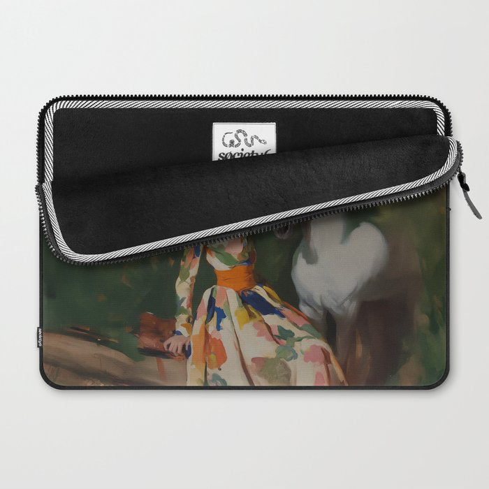 Equestrian Elegance in Color Laptop Sleeve Gallery Image 2