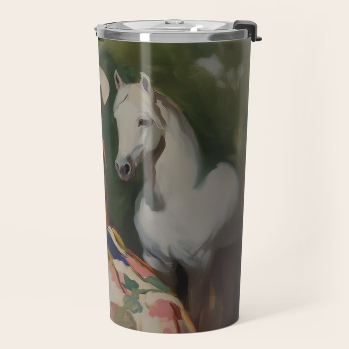 Equestrian Elegance in Color Travel Mug Gallery Image 2