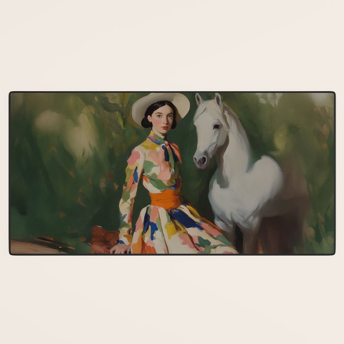 Equestrian Elegance in Color Desk Mat Gallery Image 3