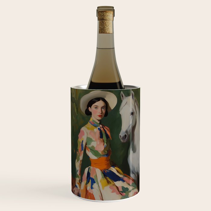 Equestrian Elegance in Color Wine Chiller Gallery Image 1