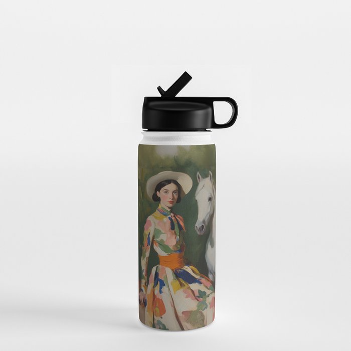 Equestrian Elegance in Color Water Bottle Gallery Image 1