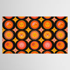 Sunshine Faces - Charcoal Tablecloth Gallery Image 2
