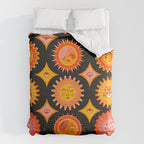Sunshine Faces - Charcoal Comforter Gallery Image 6