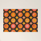 Sunshine Faces - Charcoal Welcome Mat Gallery Image 1
