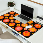Sunshine Faces - Charcoal Desk Mat Gallery Image 2