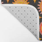 Sunshine Faces - Charcoal Bath Mat Gallery Image 2