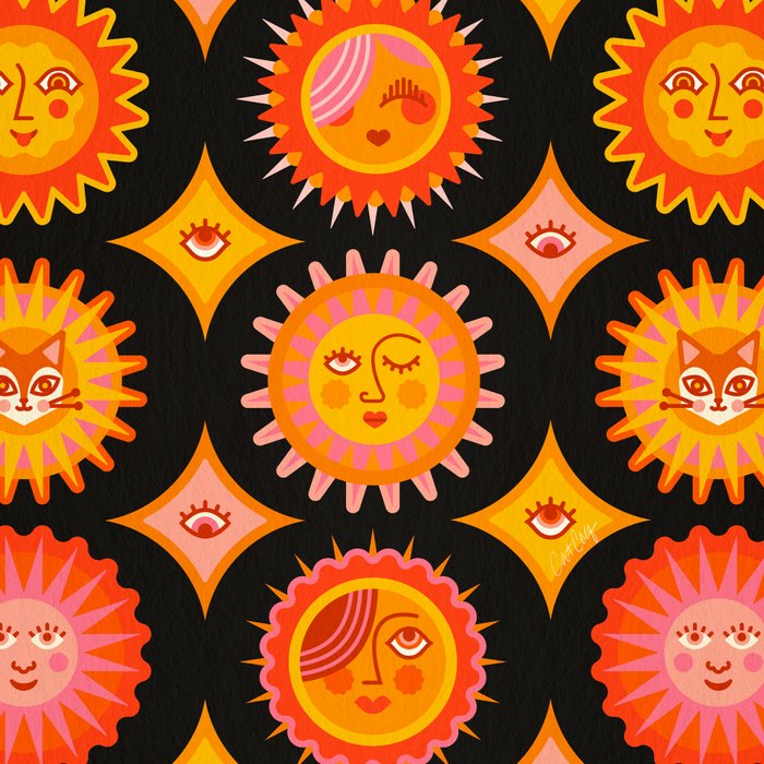 Sunshine Faces - Charcoal Coffee Mug Gallery Image 2