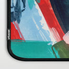 Livin' Easy - a bright abstract piece in blues, greens, yellow and red Laptop Sleeve Gallery Image 3