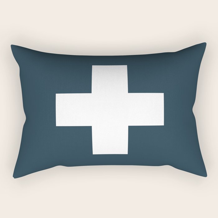 Swiss Cross Storm Rectangular Pillow Gallery Image 1